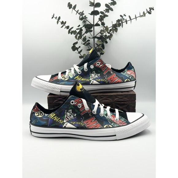 Converse Chuck Taylor All Star Ox Low x Batman 80th Anniversary Joker Size 12 - Picture 2 of 8